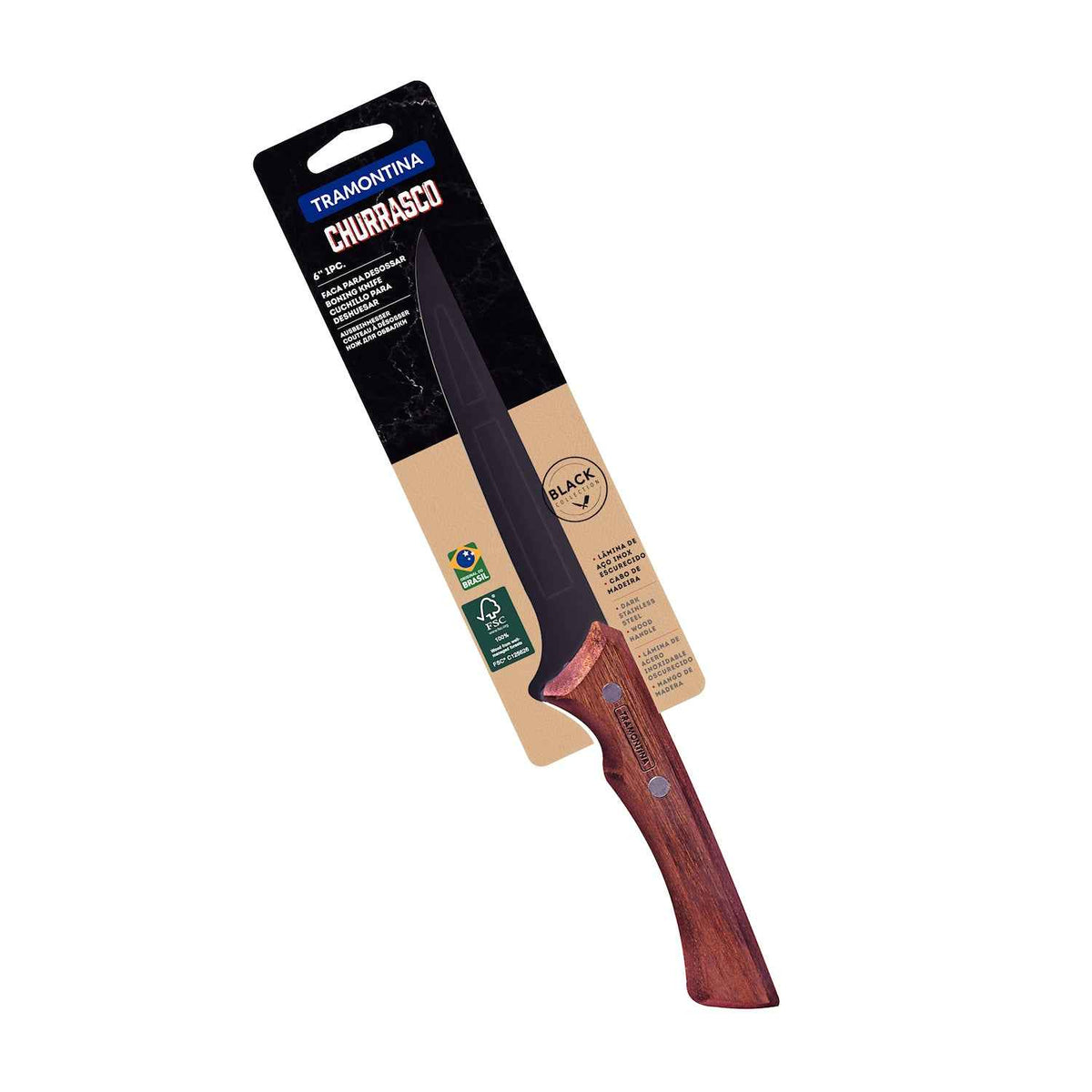 Tramontina Black Boningveitsi pakkauksessa