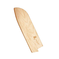 Yaxell puinen teräsuoja kiritsukeveitselle 20 cm, vaaleaa puuta ja magneettikiinnitys, veitsien säilytykseen ja suojaukseen.