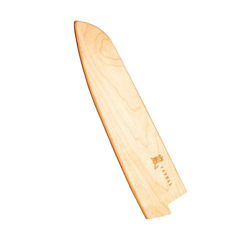 Yaxell Teräsuoja Kokkiveitselle - Puinen Suoja 25,5 cm ilman veistä. Kevyt ja tyylikäs suoja veitsen terän suojaamiseen ja säilytykseen.