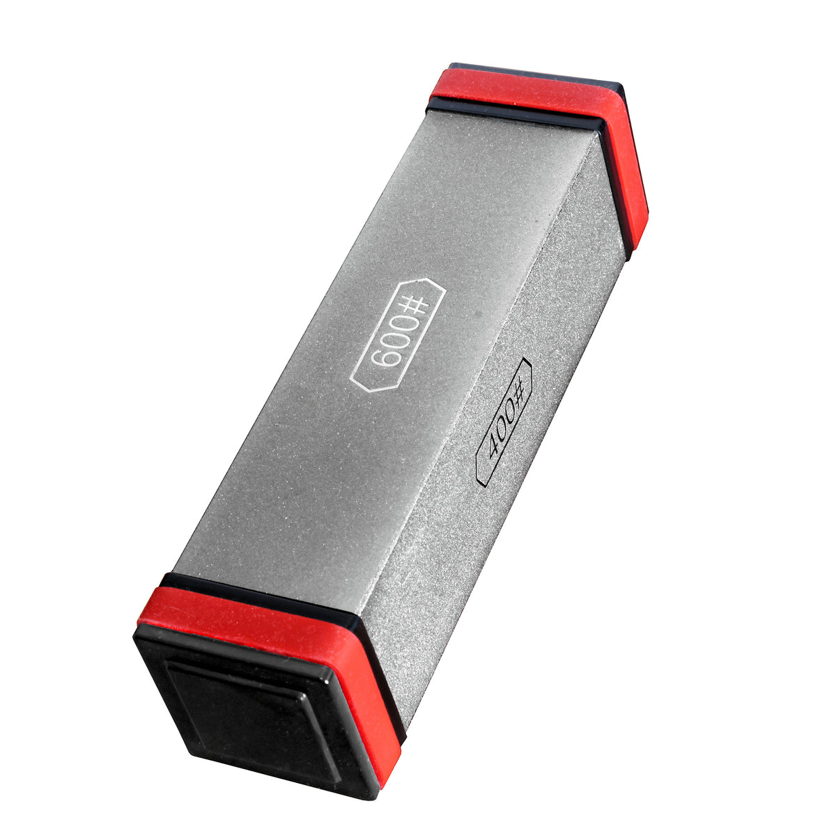 päissä olevat punaiset kitkanauhat pitävät teroitinta paikoillaan