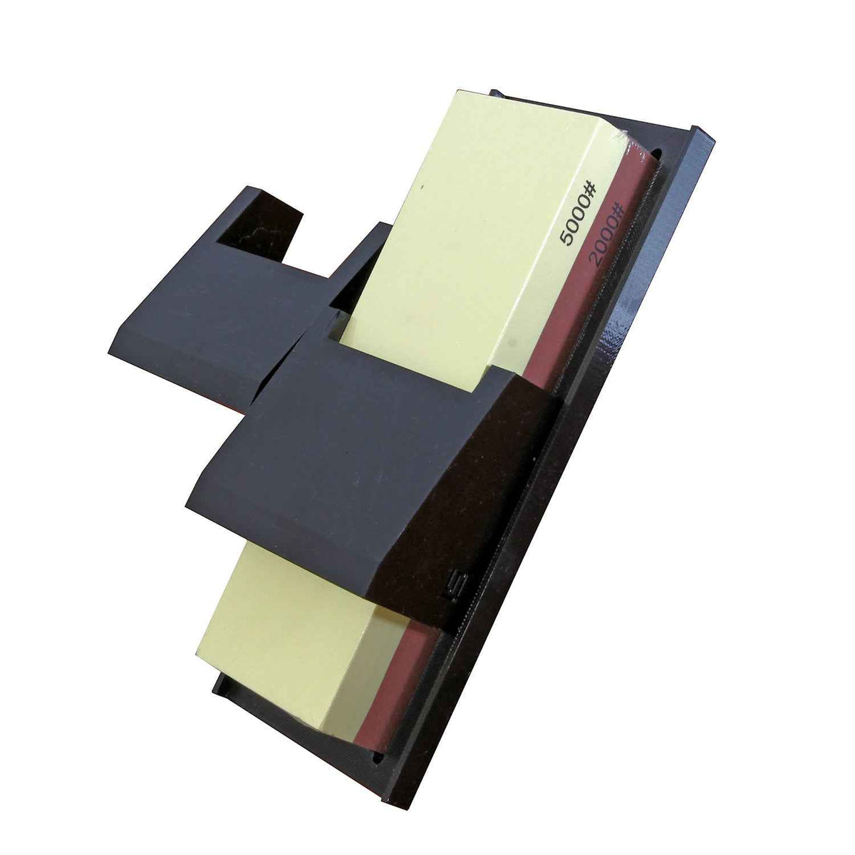 Veitsikauppa Teroituskivi 2000/5000 Grit alustalla ja teroituskulmaohjaimilla, keittiöveitsien tarkkaan vesihiontaan