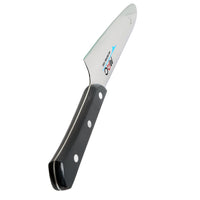 MAC Original kokkiveitsi AB-80 20 cm, musta kahva ja terä lähikuvassa