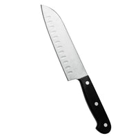 Arcos Santoku Ovaalihiottu, 17 cm - Laatuveitsi Ammattilaisille, ergonominen Santoku-veitsi ovaalihiotulla terällä ja kolmella niitillä.