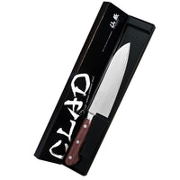 Suncraft SENZO Clad Santokuveitsi 16,5 cm tyylikkäässä lahjapakkauksessa, täydellinen lahja ruoanlaiton harrastajalle.