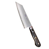 Suncraft Senzo Pro Kiritsuke - Japanilainen huippuveitsi, 16,5 cm terä, mustalla kahvalla, ammattikäyttöön keittiössä.