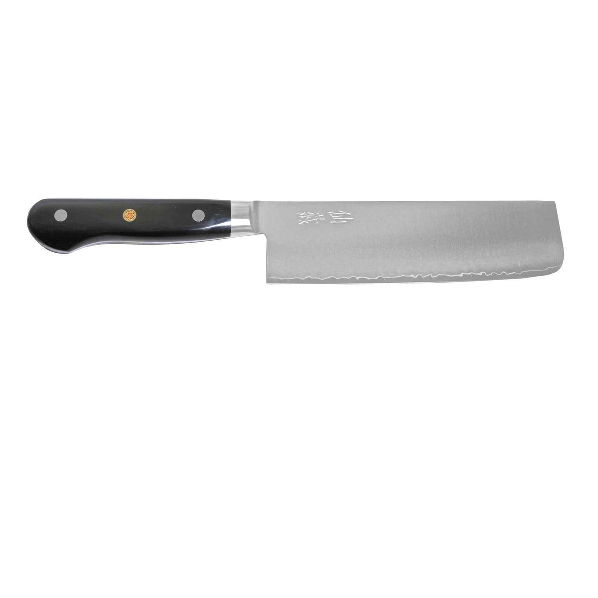 Suncraft Pro nakiriveitsi 16,5 cm, sivuprofiili suorasta terästä ja mustasta kahvasta