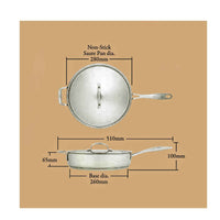 Stellar Paistokasari 28 cm - Pinnoite, mitat: halkaisija 280 mm, korkeus 65 mm, pituus 510 mm. Soveltuu monipuoliseen ruoanlaittoon.