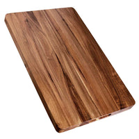 Dorre Skye Leikkuulauta Akasiapuu - Kaksipuolinen iso leikkuulauta ilman nesteuraa, luonnollinen puunsyykuvio keittiövarusteisiin.