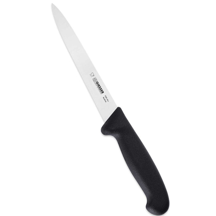 Giesser Fileointiveitsi 20 cm - Korkealaatuinen veitsi, jossa kapea ja taipuisa terä sekä ergonominen musta kahva. Soveltuu tarkkaan fileointiin.
