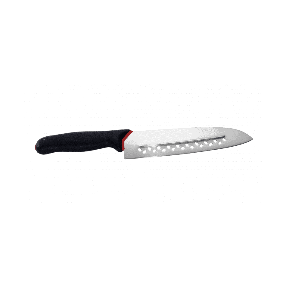 Santoku kokkiveitsi Giesser 19 cm, teräkevennys ja tasapainoinen muotoilu takaavat tarkan leikkuun ja mukavan otteen.