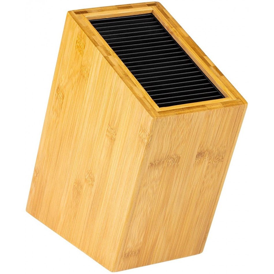 Grunwerg Veitsitukki Bambu vino malli, tilaa 8 veitselle. Bambupuinen säilytysteline keittiöön ilman veitsiä.