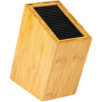 Grunwerg Veitsitukki Bambu vino malli, tilaa 8 veitselle. Bambupuinen säilytysteline keittiöön ilman veitsiä.