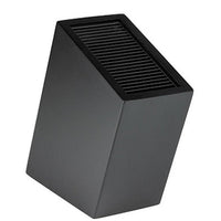 Moderni Grunwerg Veitsitukki Musta Vino ilman veitsiä, vino muotoilu ja musta viimeistely sopivat keittiön sisustukseen.