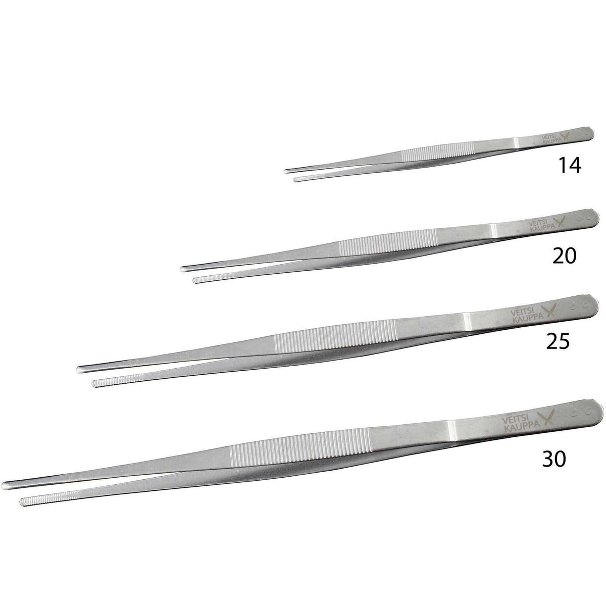 Veitsikauppa pinsettisarja, eri kokoja