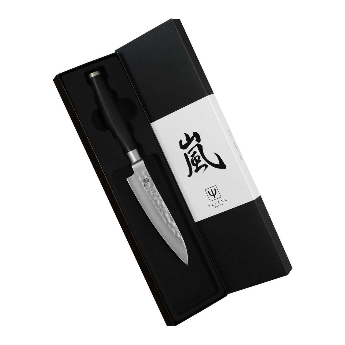 Yaxell Taishi vihannesveitsi 12 cm pakkauksessa, musta lahjapakkaus