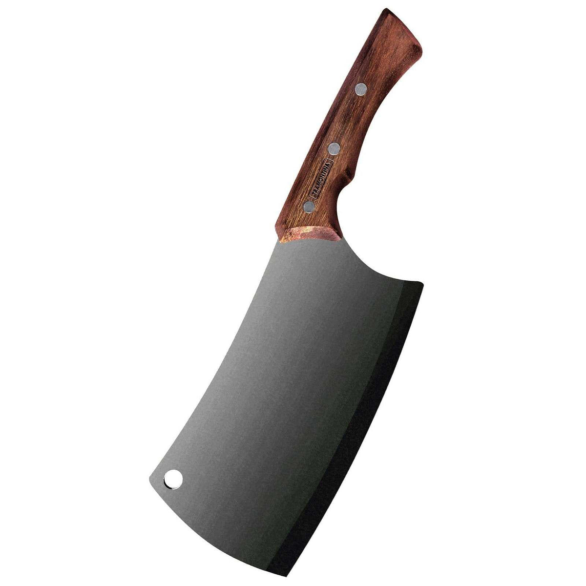 Tramontina Black Lihakirves, 18 cm, tummaksi oksidoitu terä ja ergonominen puukahva. Ruostumaton teräs, soveltuu lihan käsittelyyn.