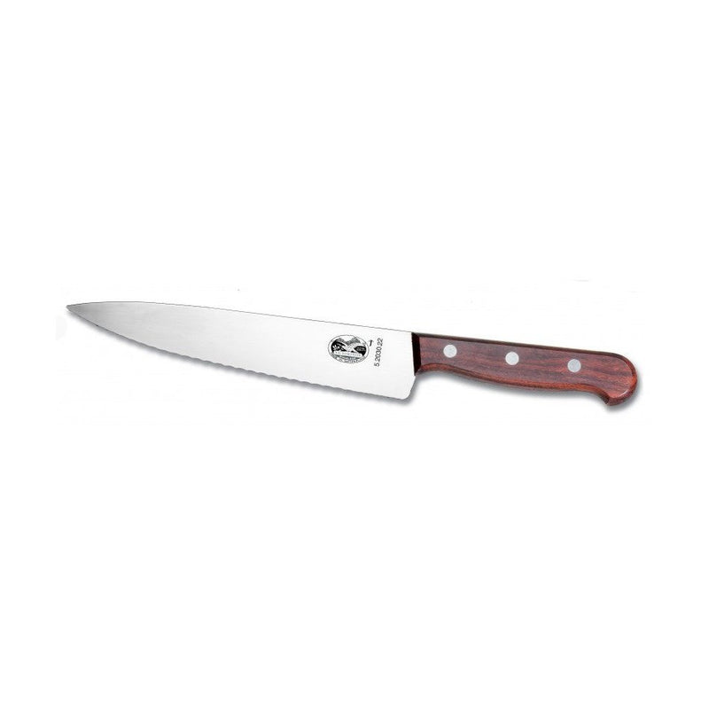 Victorinox sahalaitainen kokkiveitsi, terävä pitkä terä