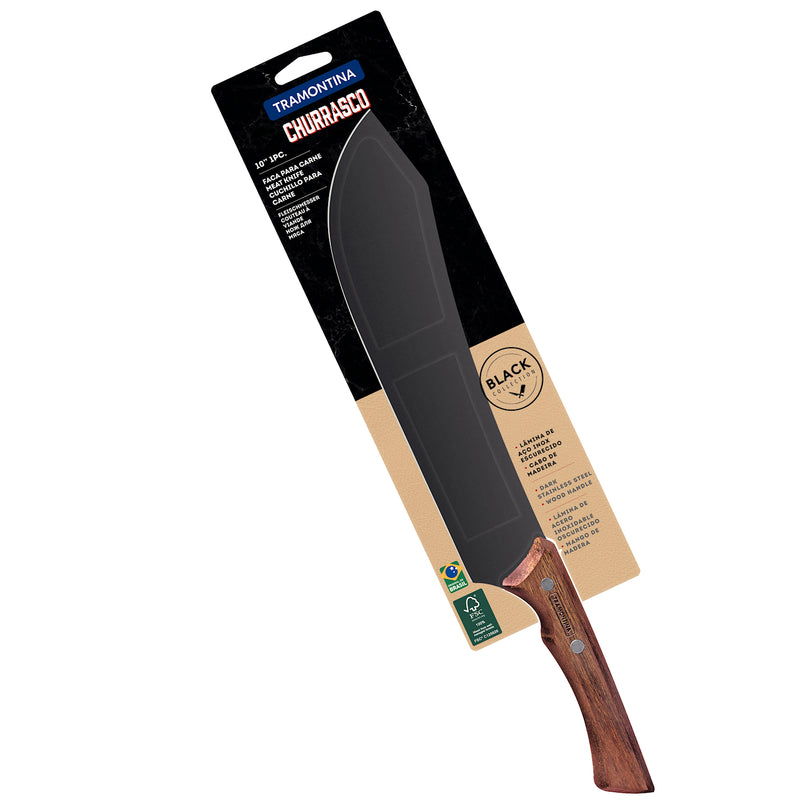 Tramontina Black Meat Knife, 25 cm