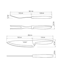 Tramontina Plenus Paistihaarukka ja -veitsi, 2 osaa
