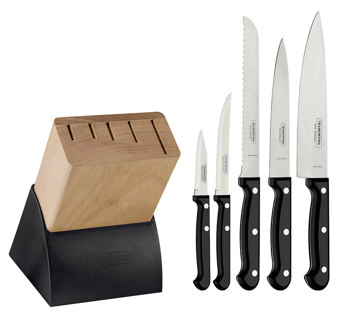 Tramontina Ultracorte Knife block 6 parts