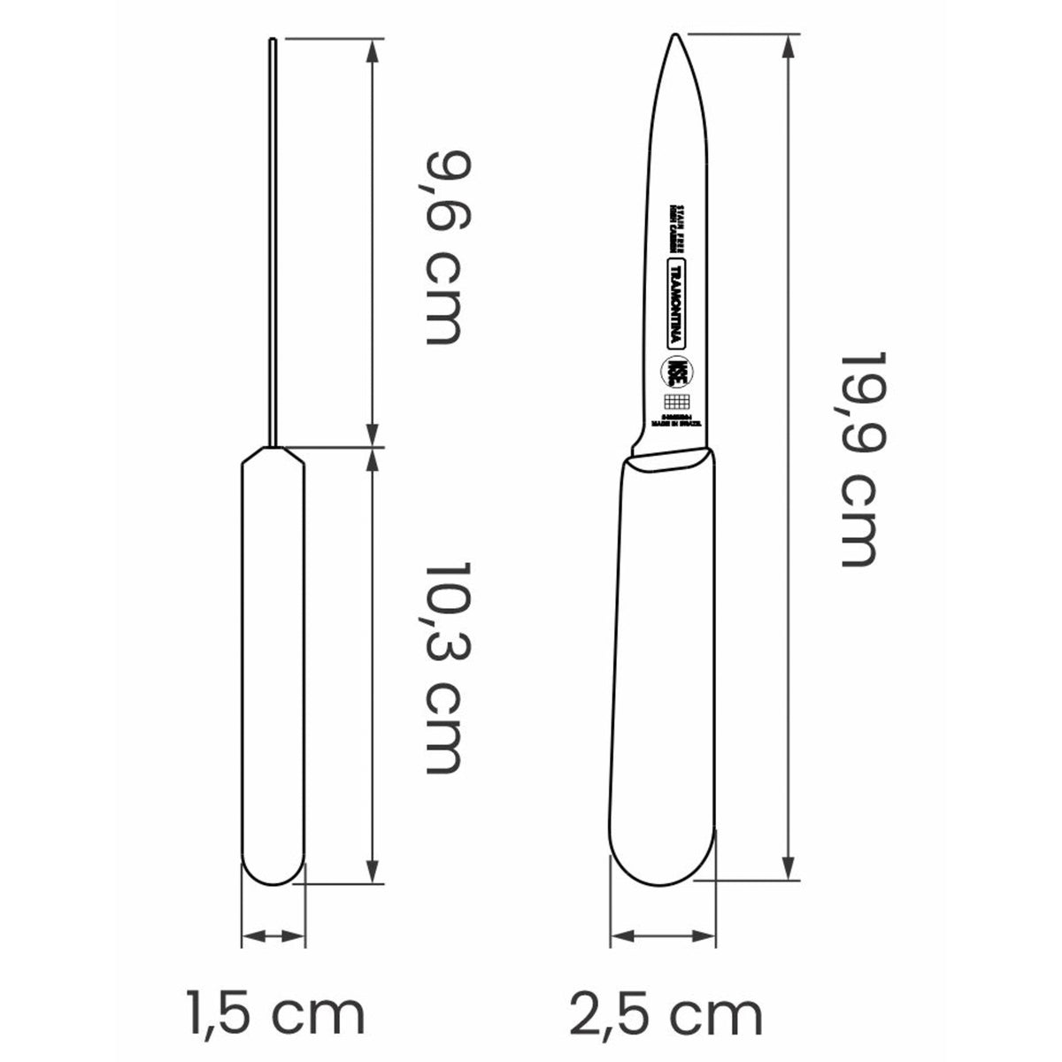 Tramontina Professional Vihannesveitsi 9,5 cm