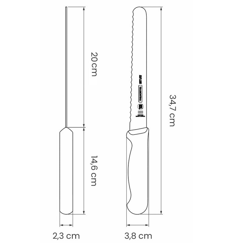 Tramontina Professional Leipäveitsi, 20 cm