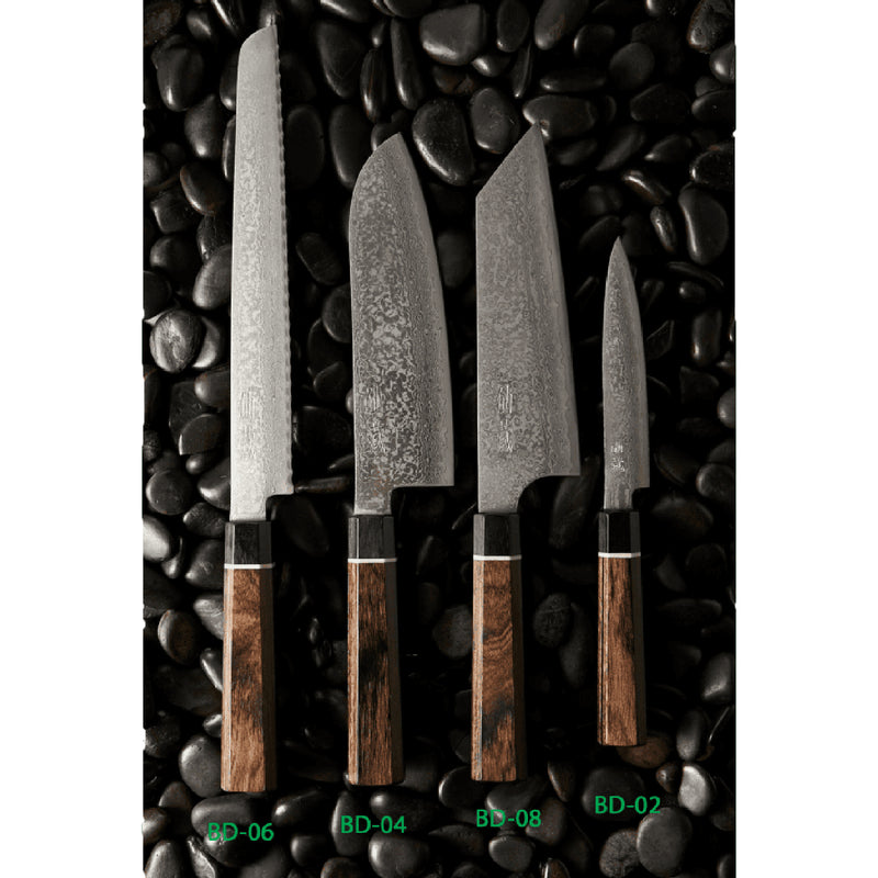 Suncraft Senzo  Black Santoku Knife 33 layers, 17 cm