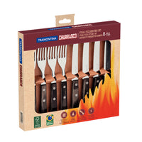 Tramontina Barbecue Steak Cutlery Set Polywood, 8 parts