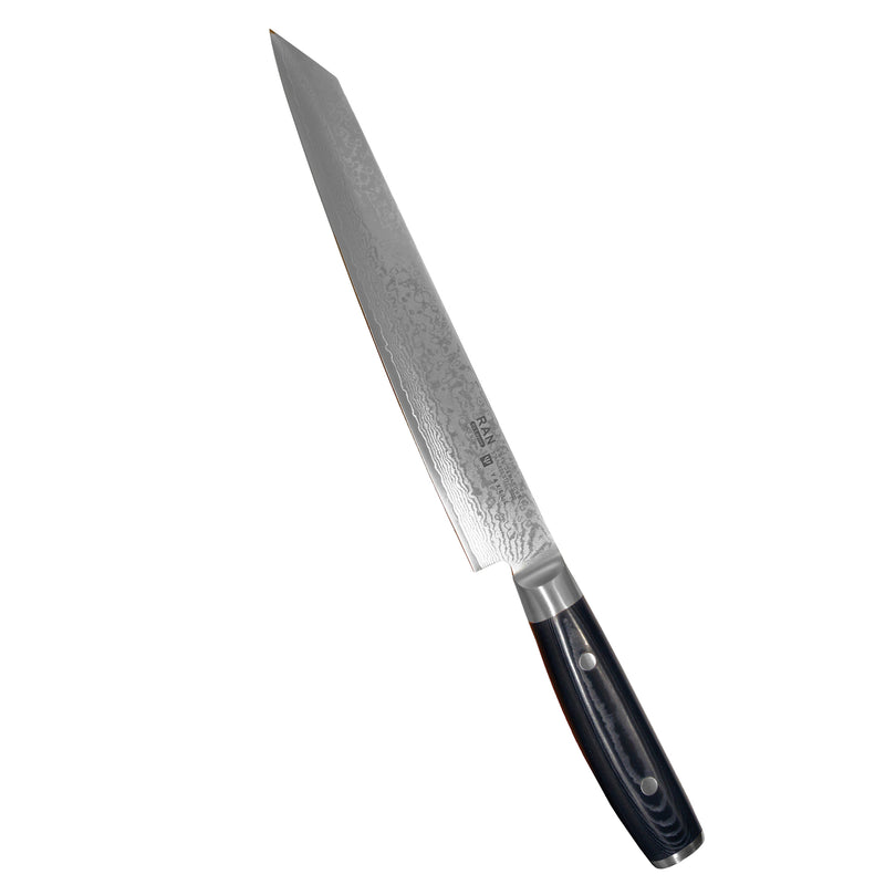 Yaxell Ran Damascus Slicing Knife, 23 cm