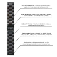 Puinen ranneke, eebenpuu (18mm, 20mm, 22mm)