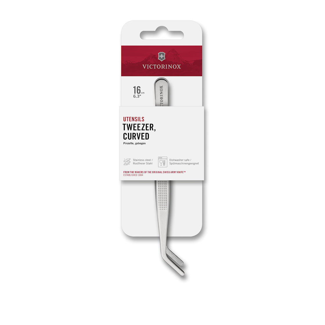Victorinox Tweezers, Bent, 16 cm