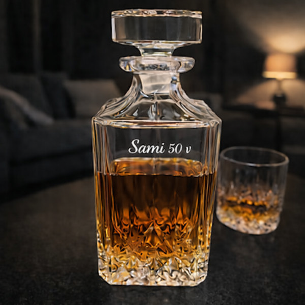 Dorre Viskisetti Karahvi ja Lasit, 6 kpl