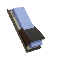 Veitsikauppa Sharpening Stone 1000/ 3000 Grit, With Angle Guides 15/ 20 Degrees