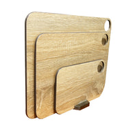 Arcos Träfiber Skärbräda, Ställ, Set Trämönster, 4 delar