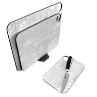 Arcos Träfiber Skärbräda med Ställ, marmormönster, 4 delar