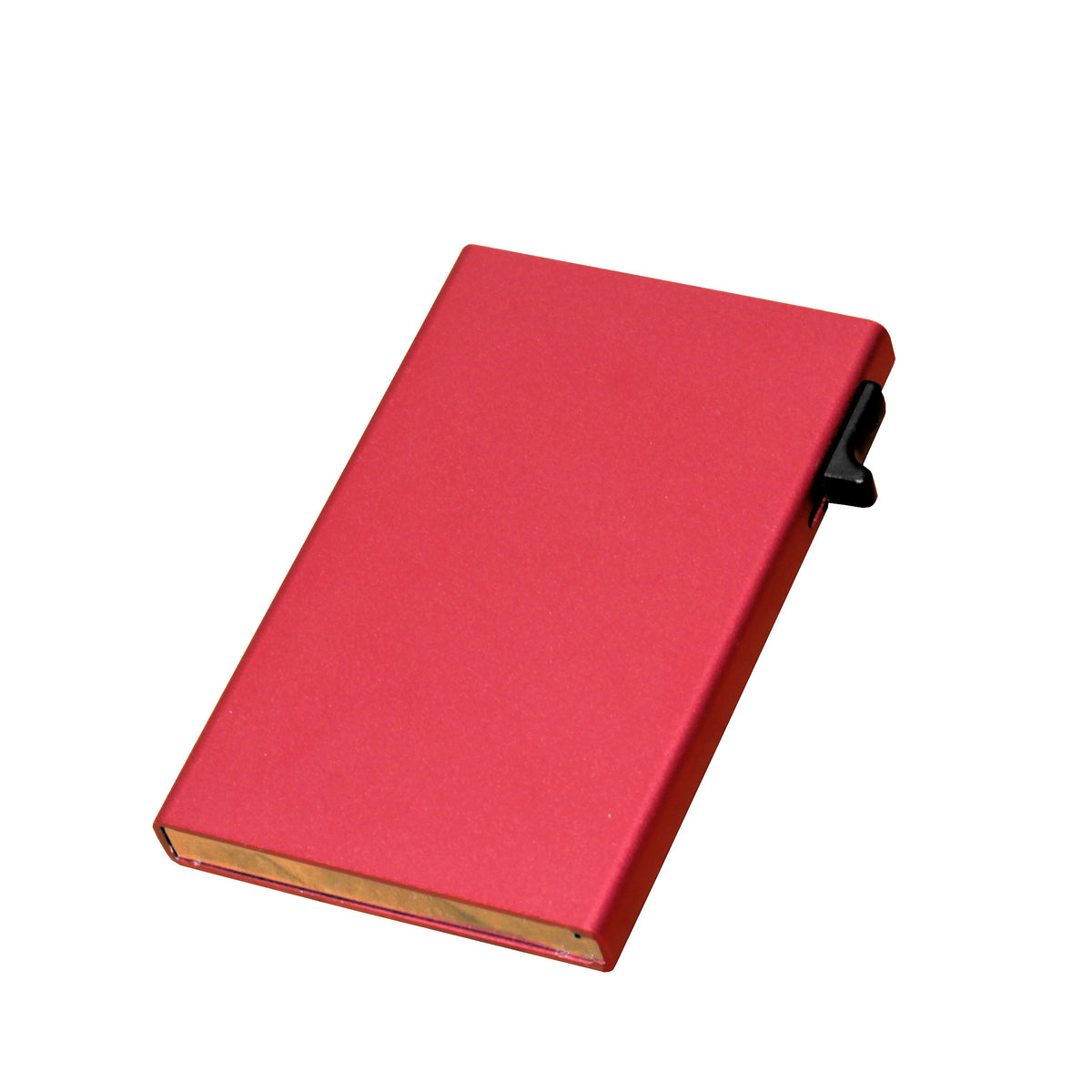 Card wallet, Rfid aluminum, for 6-8 cards, red