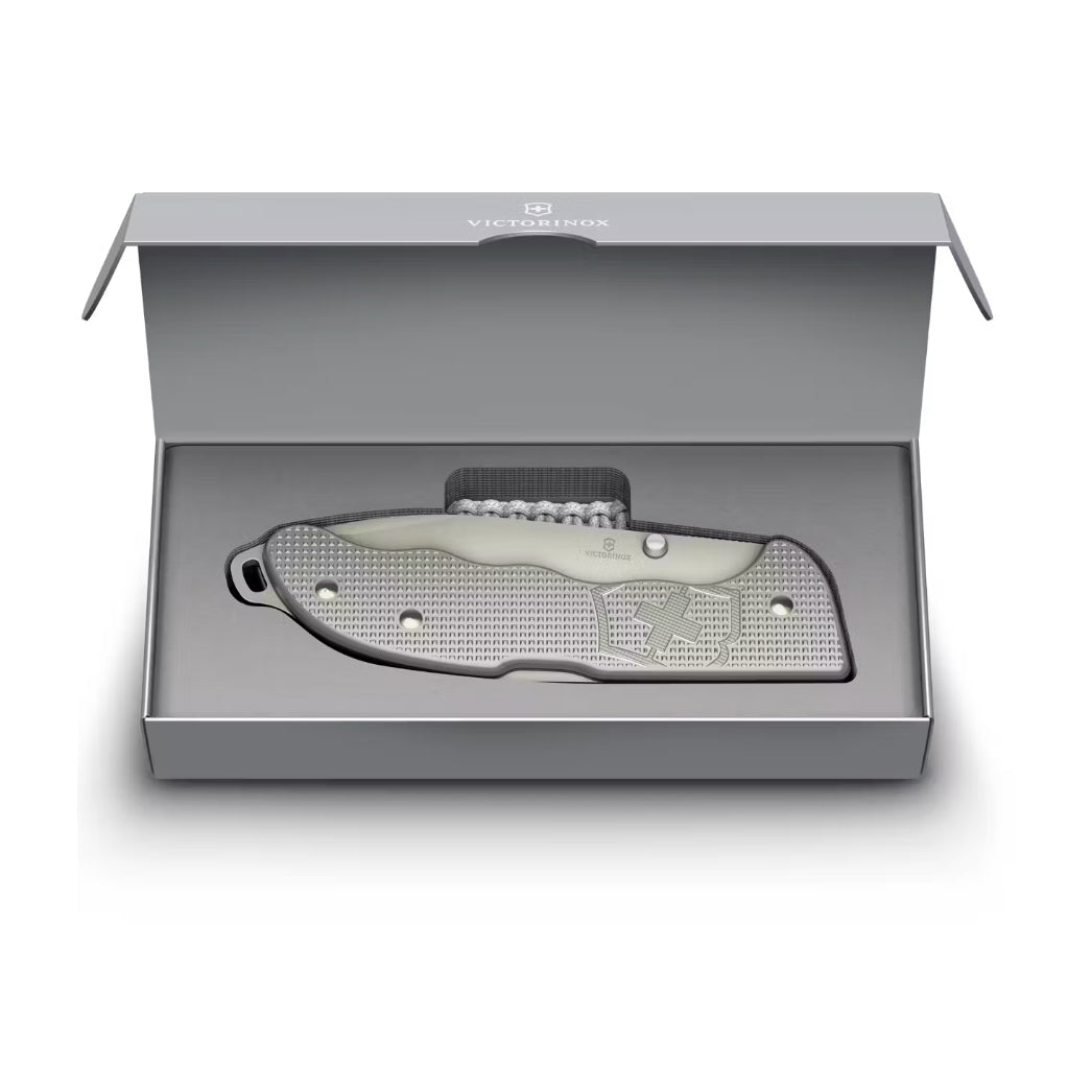 Evoke Alox Taittoveitsi Silver + Paracord