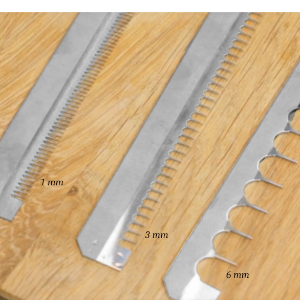 Benriner suilaterät 1 mm, 3 mm ja 6 mm-