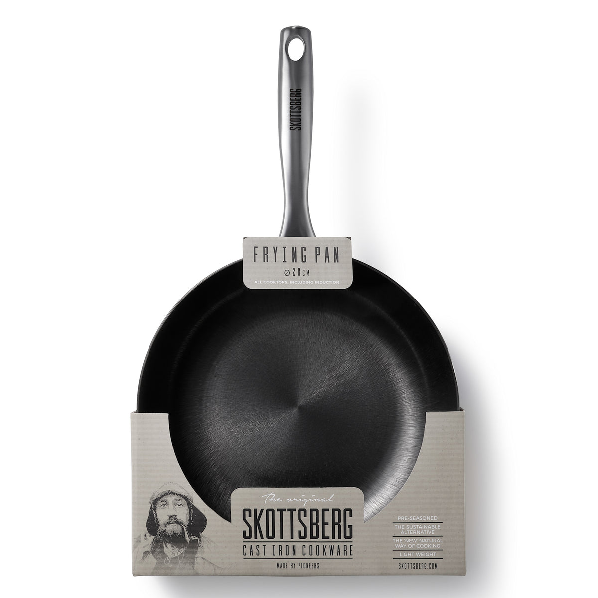 Skottsberg Kevyt Valurautapannu, 28 cm