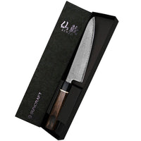 Suncraft Senzo Damascus Black Mini Santoku Veitsi, 14 cm