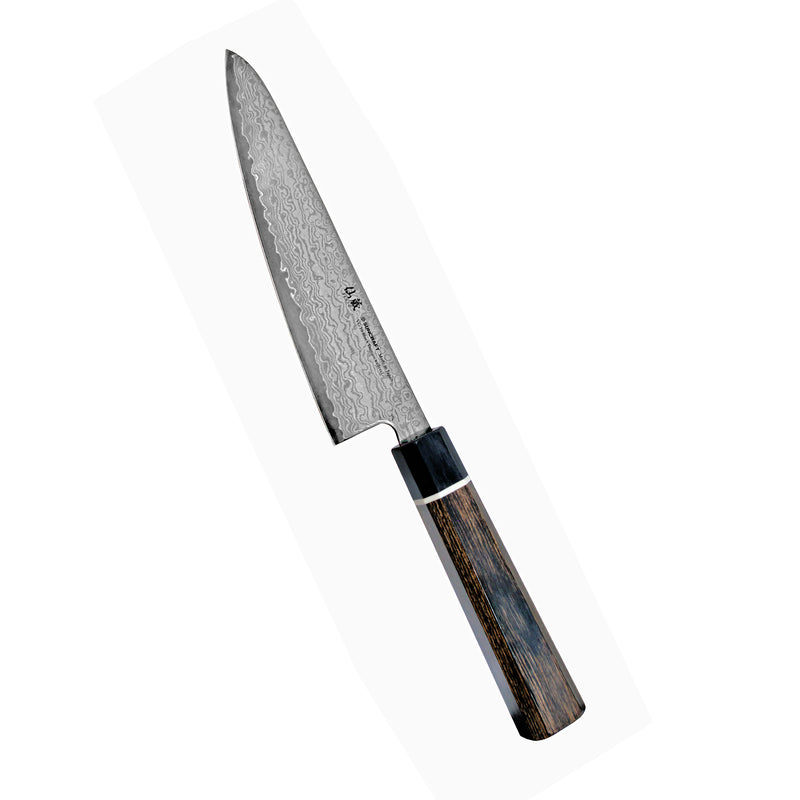 Suncraft Senzo Damascus Black Mini Santoku Veitsi, 14 cm