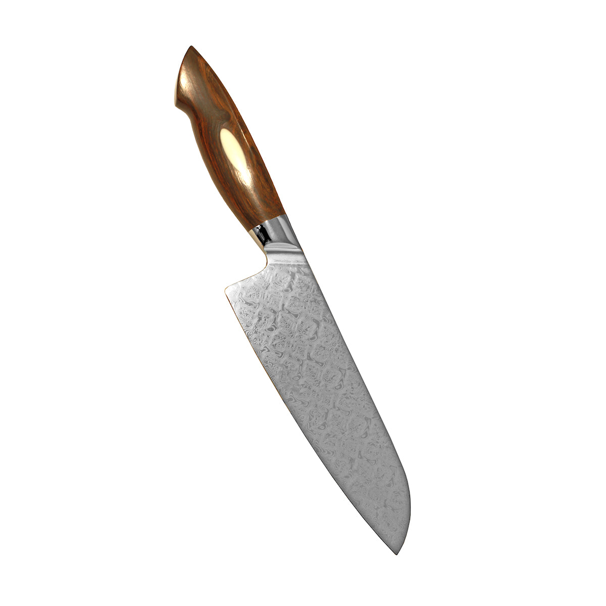 XINZUO Jiang Damascus Santoku kniv, 18 cm