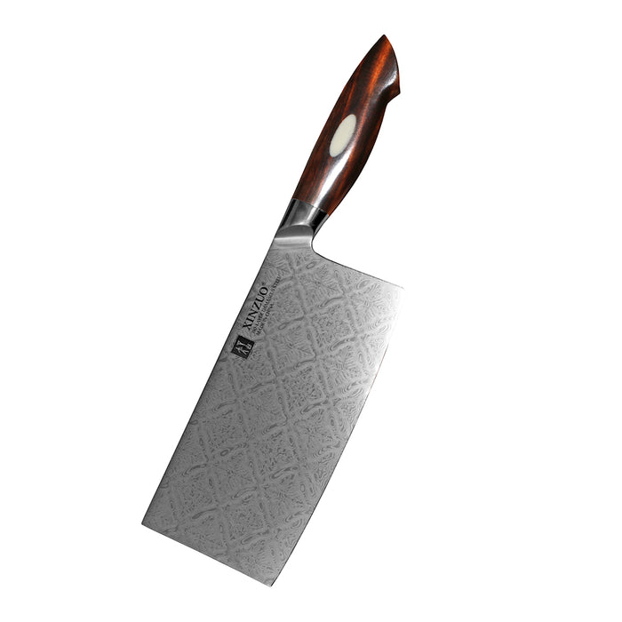Xinzuo Jiang Damascus Kiinalainen Kokkiveitsi, 18 cm