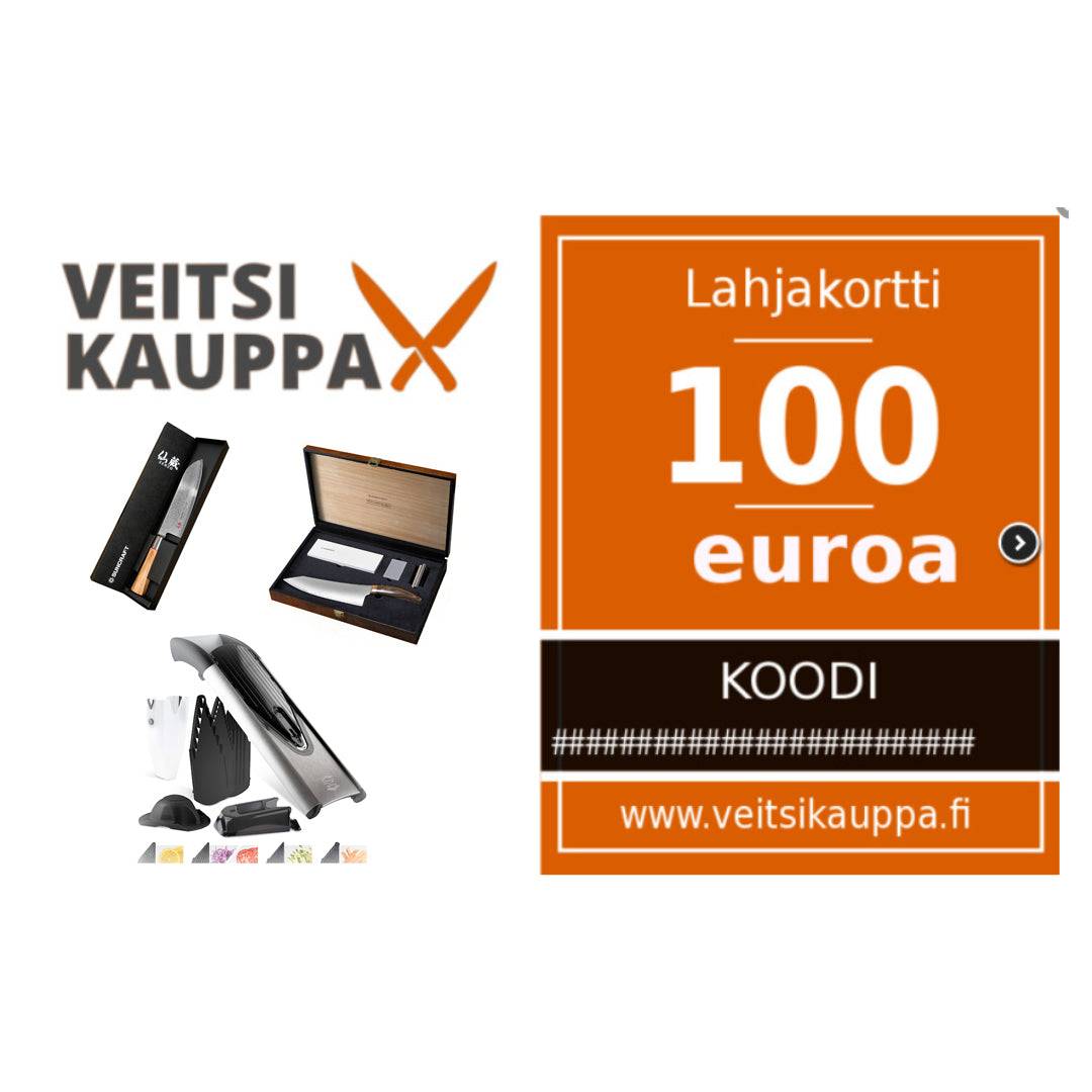 Veitsikauppa lahjakortti 100 euroa, veitsisetti