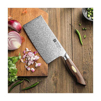 Xinzuo Jiang Damascus Kiinalainen Kokkiveitsi, 18 cm