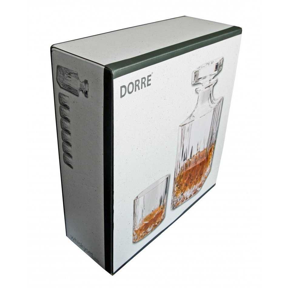Dorre Whisky Set Vide, Karaff och Glas, 6 st