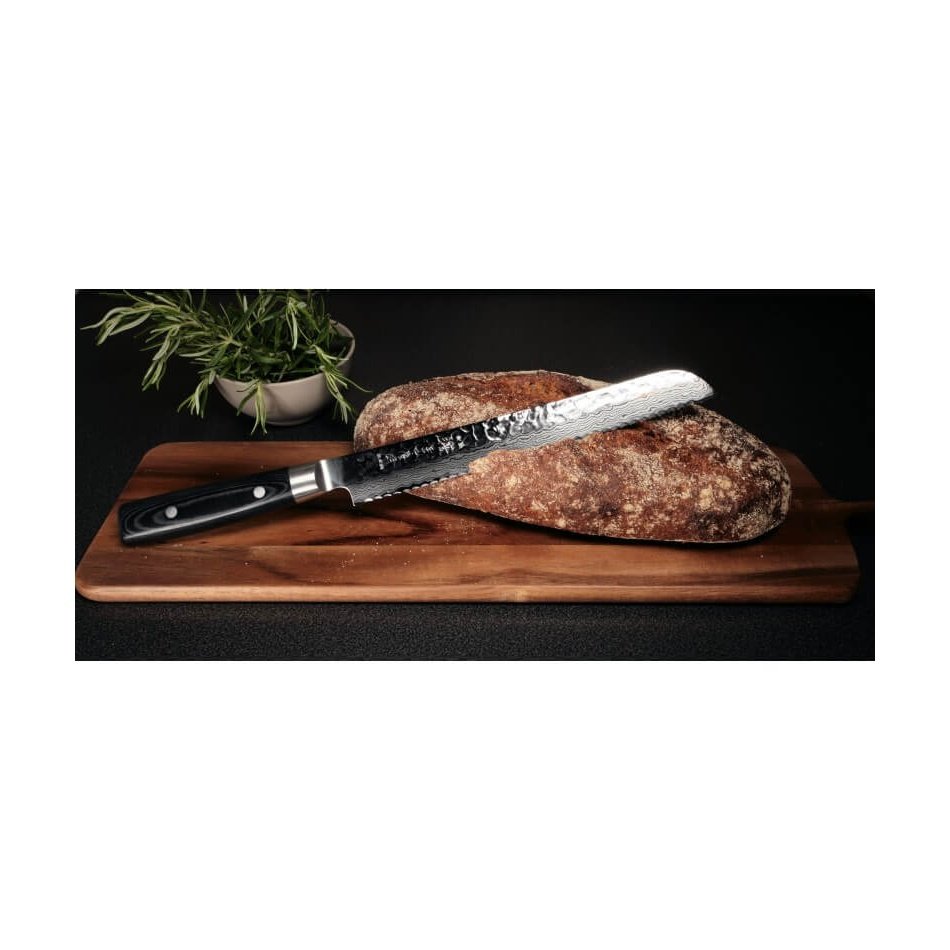 Yaxell Zen Damascus  Bread Knife, 23 cm