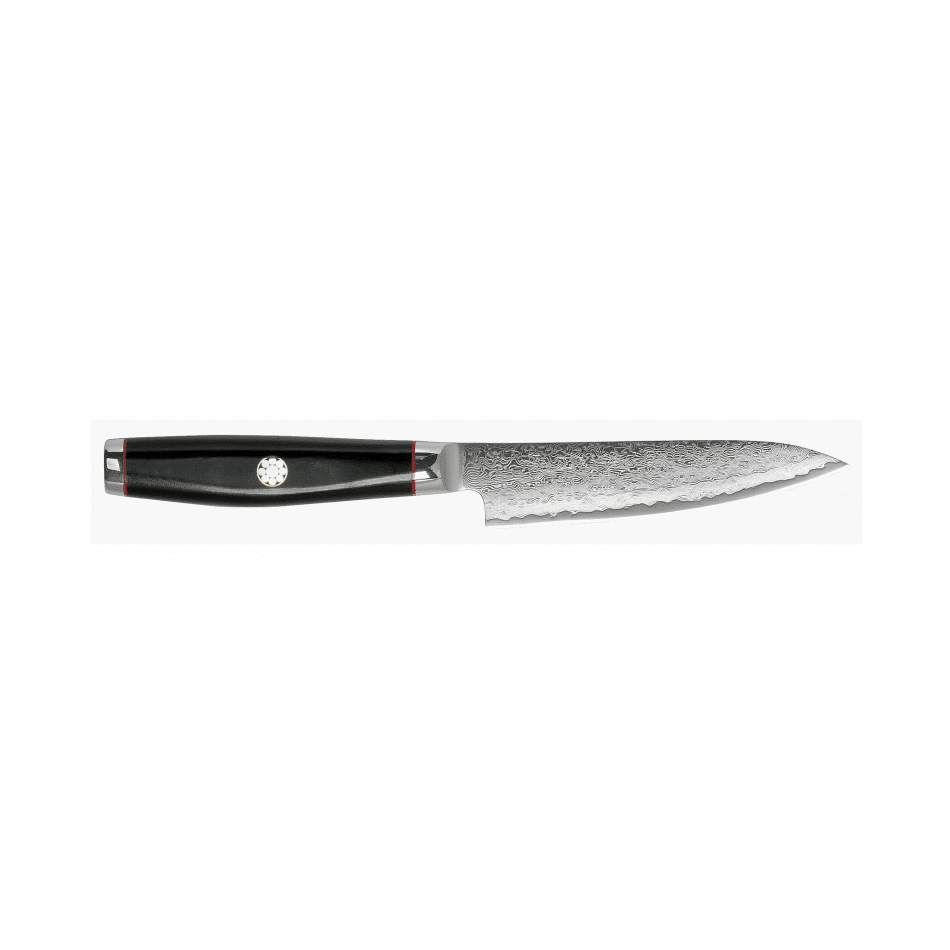 Yaxell Super Gou Ypsilon Damascus Utility Knife, 12 cm