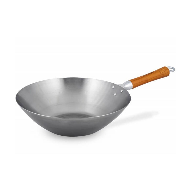 Ken Hom Classic Carbon Steel Wok, 32 cm