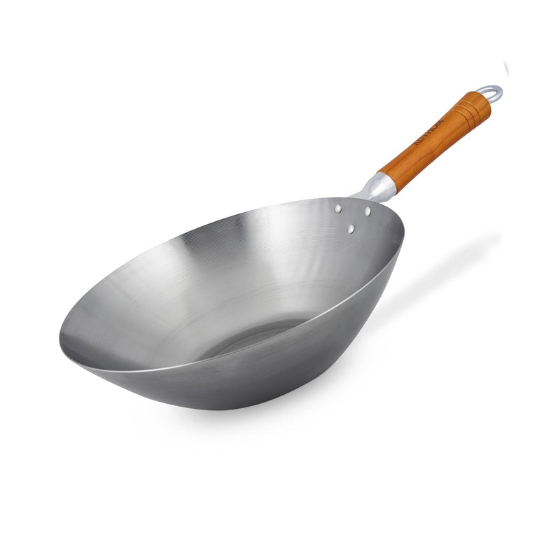 Ken Hom Classic Carbon Steel Wok, 32 cm